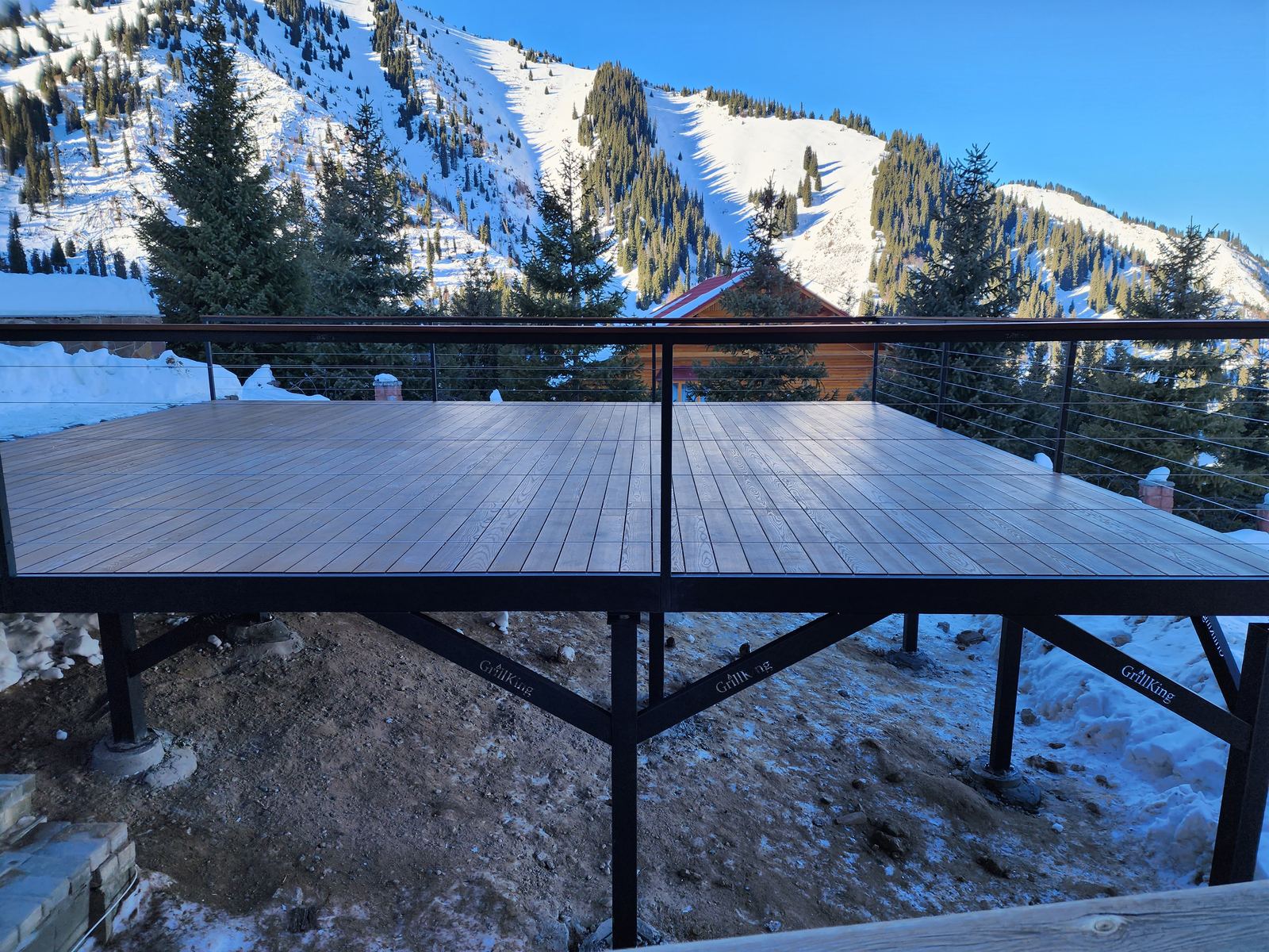 Готовая терраса DeckKing с термодоской WoodPower