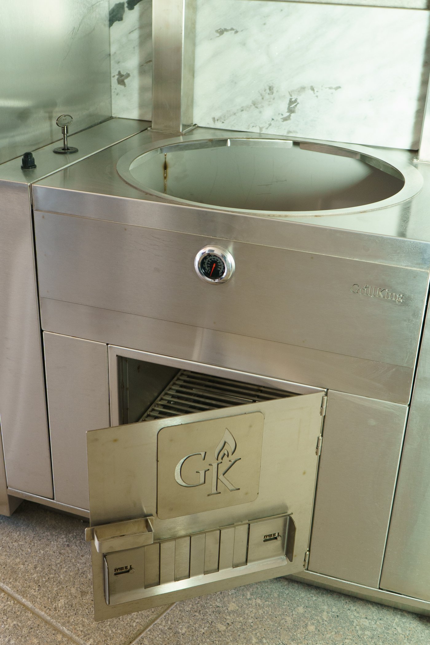 90cm Cabinet Kazan Unit — Gas